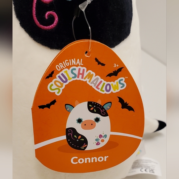 Connor the Day of the Dead Cow Halloween Squishmallow 8" NWT - Picture 3 of 4